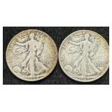Silver 1928-s And 1942-s Liberty Half Dollar
