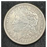 Silver 1921-s Morgan Dollar