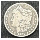 Silver 1901-o Morgan Dollar