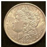 Silver 1900 Morgan Dollar