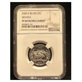 Silver 2006-s Nevada Pf69 Ultra Cameo Quarter