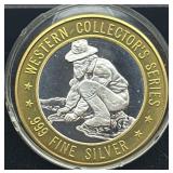 $10 Silver .999 Ballyï¿½s Casino Gaming Token