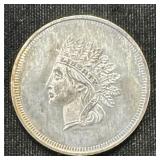 Vintage 1oz Silver Indian Head Round