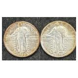 Silver 1928-s And 1930-s Standing Liberty Quarter