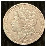 Silver 1886 Morgan Dollar