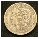 Silver 1890-o Morgan Dollar