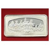 Vintage 1973 1000 Grains 925 Sterling Silver Ingot