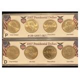 2007 P&d Presidential Dollar Set