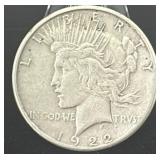1922-s Silver Peace Dollar