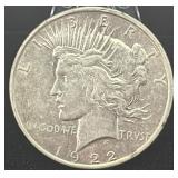 1922-d Silver Peace Dollar