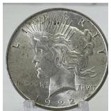 1922 Silver Peace Dollar