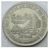 1980 Golden Gate Casino $1 Gaming Token