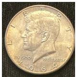 90% Silver 1964-d Kennedy Half Dollar