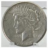 1922-s Silver Peace Dollar
