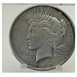 1922 Silver Peace Dollar