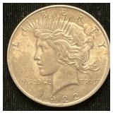 Silver 1922 Peace Dollar