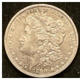 Silver 1890-o Morgan Dollar