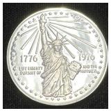 Silver Plated Bicentennial Coin 1776-1976