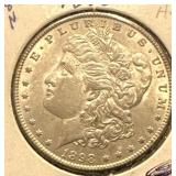 Silver 1898 Morgan Dollar; Nice Details