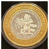 $10 Silver .999 Ballyï¿½s Saloon Gaming Token