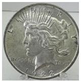 1922 Silver Peace Dollar