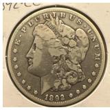 Silver 1892-cc Morgan Dollar Semi Key Date