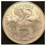 Sterling Silver Vintage 1972 Two Dollar Coin