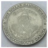 Gold Digger $1 Gaming Token. Deadwood, Sd