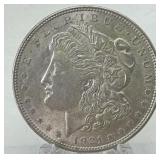 1921 Morgan Silver Dollar Au-ms Detail
