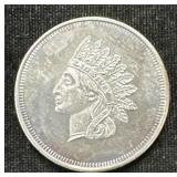 Vintage .999 1oz Silver Round Indian Head