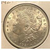 Unc Silver 1921 Morgan Dollar