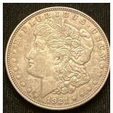 Silver 1921-d Morgan Dollar
