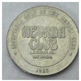 1982 Nevada Club $1 Gaming Token