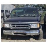 1999 FORD ECONOLINE VAN BLACK