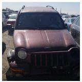 2002 JEEP LIBERTY SPORTS UTILITY RED