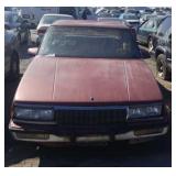 1990 BUICK LESABRE 4 DOOR RED