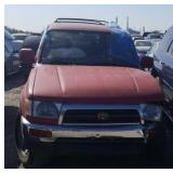 1996 TOYOTA 4 RUNNER SPORTS UTILITY RED