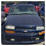 2002 CHEVROLET BLAZER SPORTS UTILITY BLUE