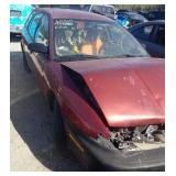 1997 SATURN S SERIES STATION WAGON RED