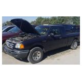 2003 FORD RANGER PICK UP BLUE