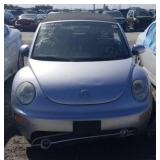 2004 VOLKSWAGEN BEETLE CONVERTIBLE SILVER