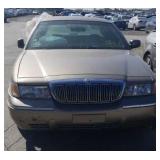 2002 MERCURY GRAND MARQ 4 DOOR GOLD