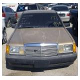 1984 MERCEDES 190 4 DOOR GOLD