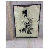 Vintage Edward V.Brewer Metal Advertising Sign