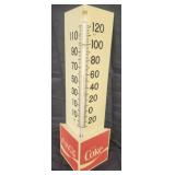 Vtg Coca-Cola plastic  corner thermometer