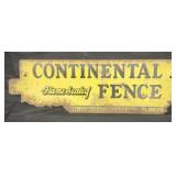 1960 Vtg. Continental Fence metal made in kokomo