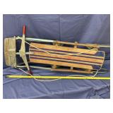Wards Hawthorne Deluxe Metal Rail Snow Sled 48"