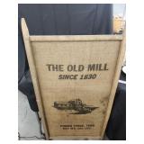 Wall Hanging made from Vtg. Style burlap sack