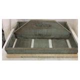 Primitive Hand Made Wooden Tote