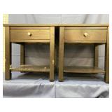 Dark Wood End Tables 21.5" x 16ï¿½ x 22ï¿½T each
